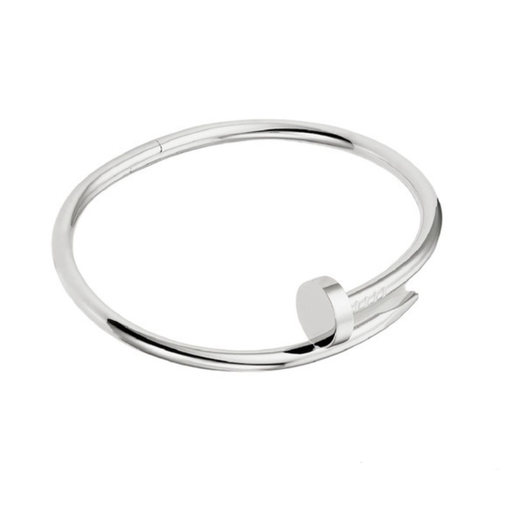 NEW Nail Cuff Bangle Bracelet in Silver